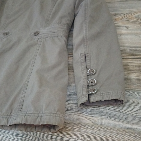 Roxy Quilt Lining Hooded Utility Jacket Coat - Picture 15 of 16